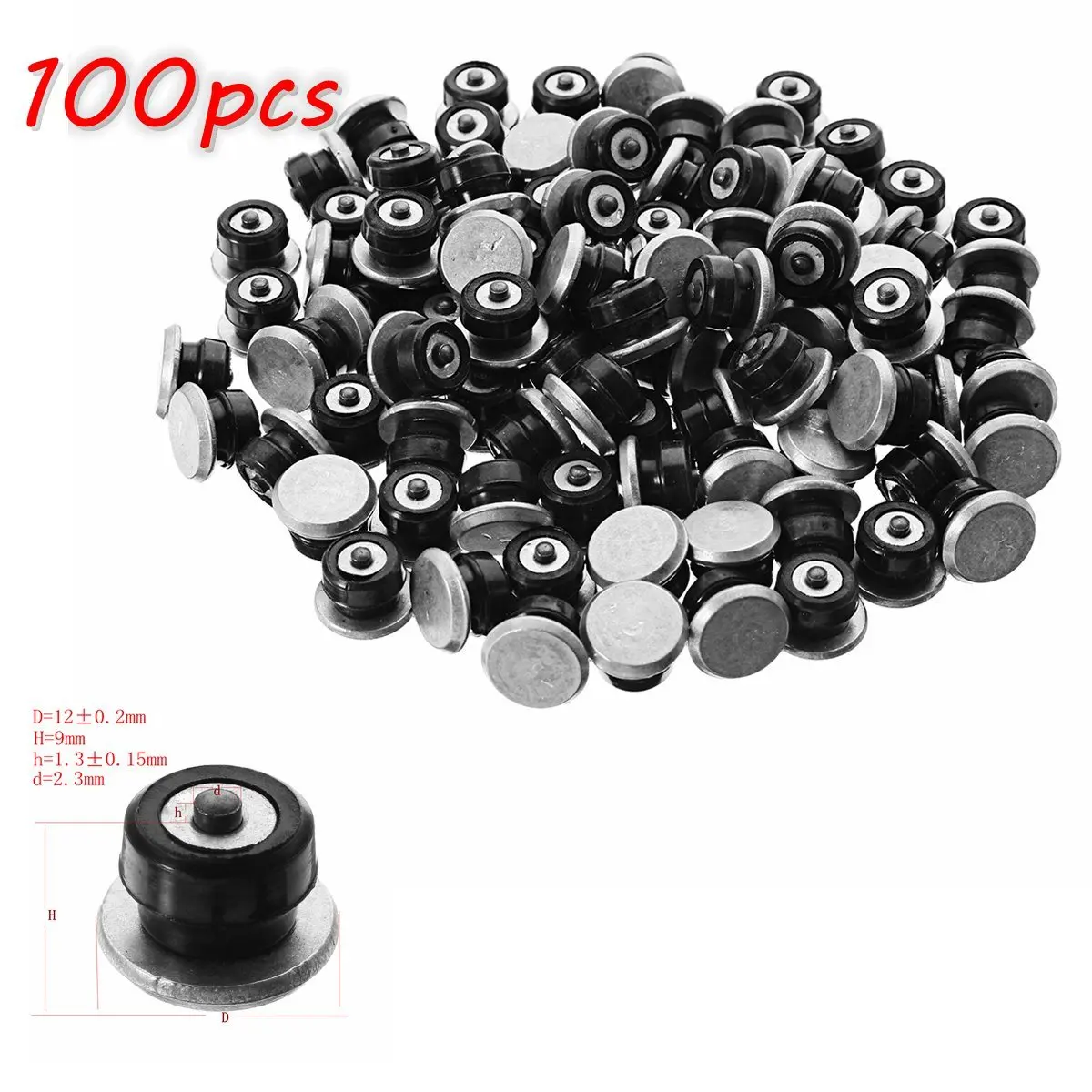 Winter Tire Spikes Car Tires Studs Screw Snow Spikes Wheel Tyre Snow Chains Studs wheel tyre studs For Auto Car Motorcycle SUV ATV Truck 100pcs