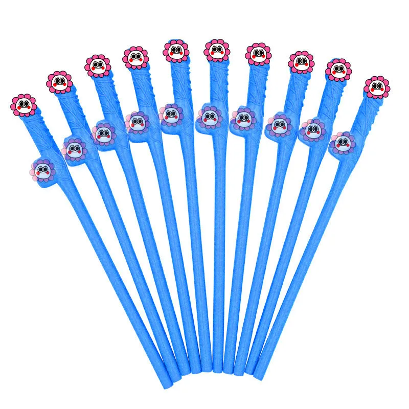 50pcs Blue Straw Девичник вечерние в форме пениса чашка для питья девичник вечерние пластиковые чашки с соломинкой Для Bachelor вечерние Принадлежности Бар KTV ночь - Цвет: 50pcs Blue Straw