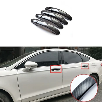 

Car Carbon Fiber External Door Handle Cover Trim for Ford Focus Escape 2012-2018 Car Accessories