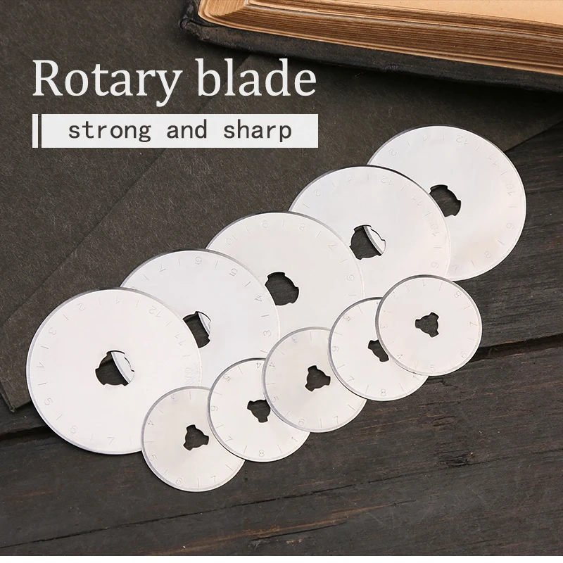 28mm /45 mm Rotary Replacement Blades Paper Cutter Knitting Circular Cutting Patchwork Leather Crafts Rotary Cutter craft cutting tools