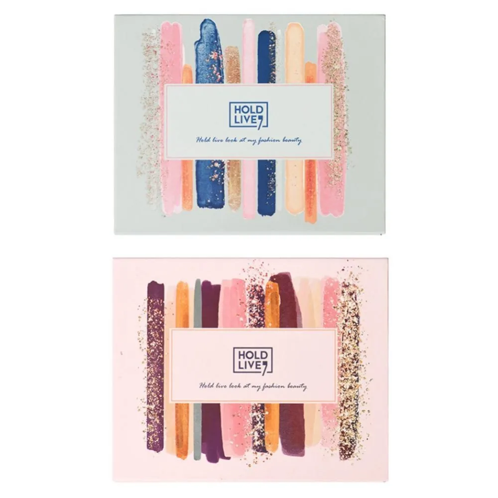 Hold Live Peach Cherry Blossom мерцающие матовые тени для век Палитра бриллиантовый блеск макияж водонепроницаемые стойкие тени для век