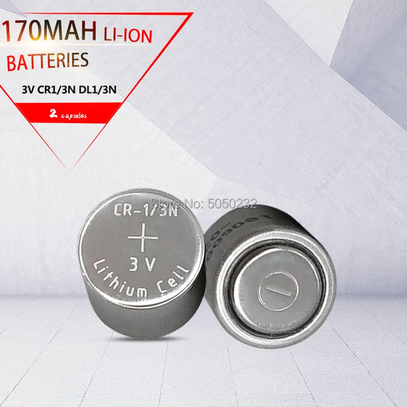 2pcs original 170mah CR-1/3N CR13N M6 M7 DL-1/3N CR1/3N 3v for Camera Locator primary Lithium battery | Электроника