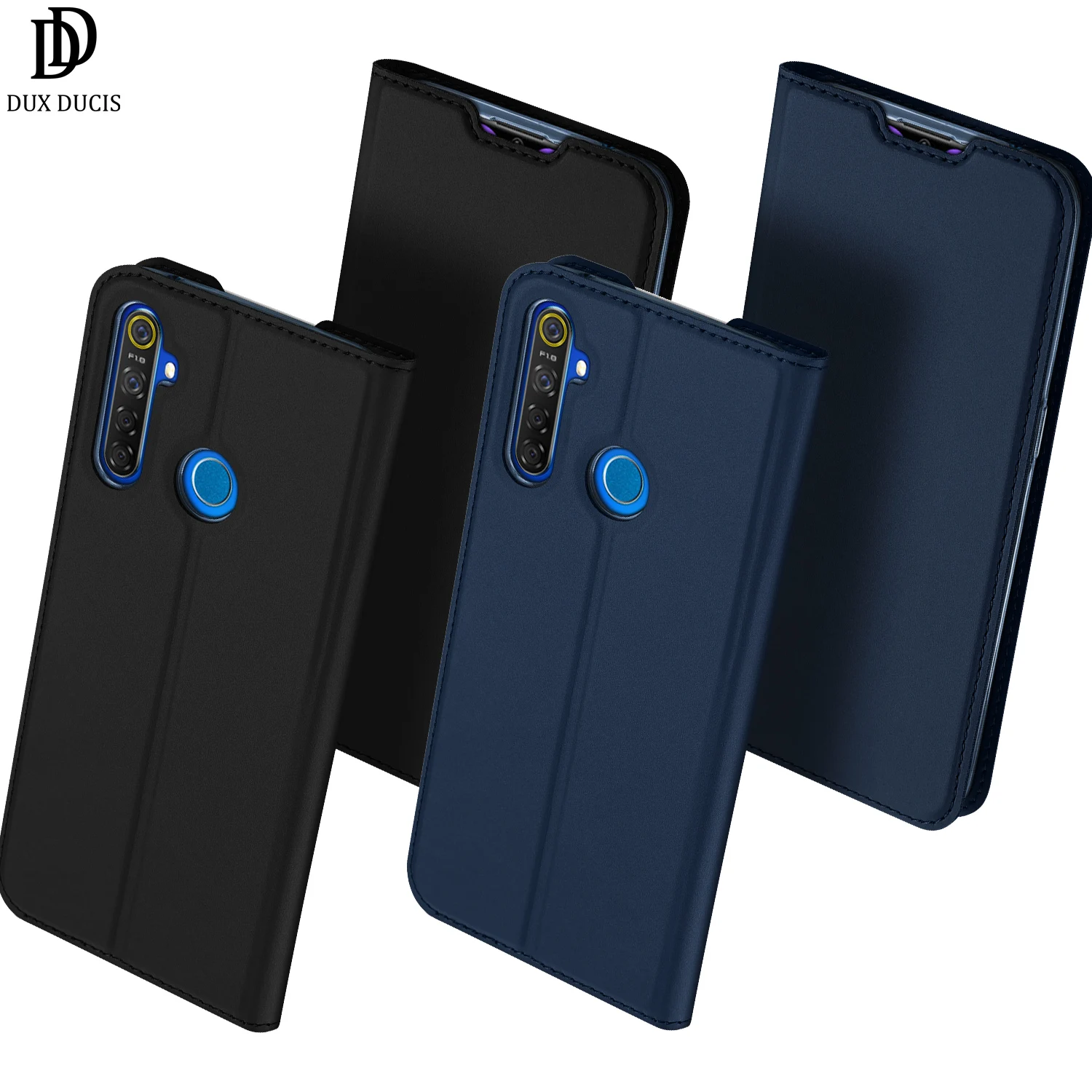 Чехол-книжка для OPPO Realme 5 и 5 Pro, чехол-кошелек с подставкой из искусственной кожи, Мягкий бампер, защитный чехол с отделением для кредитных карт