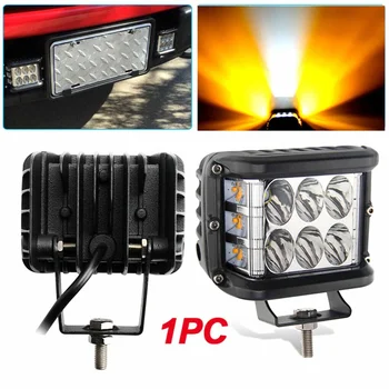 

36W LED 3Side Work Light Spot Flood Offroad Car Light Bar Indicators Work Light Pod Combo Beam Driving Trucks Lamp