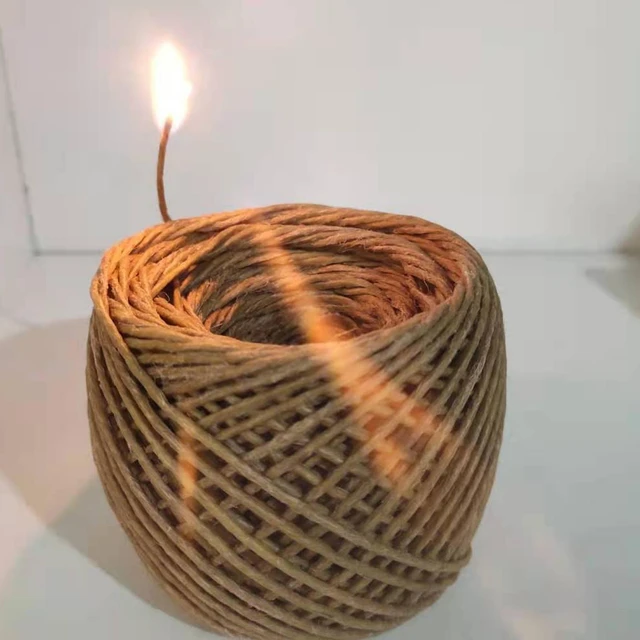 Organic HempWick Natural Beeswax Coating Candle Wick DIY Crafts Natural  Fiber 61m/200ft Length - AliExpress