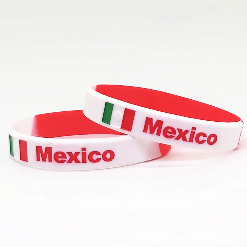 2 шт. браслет с мексиканским флагом гравировка для мужчин и женщин женский