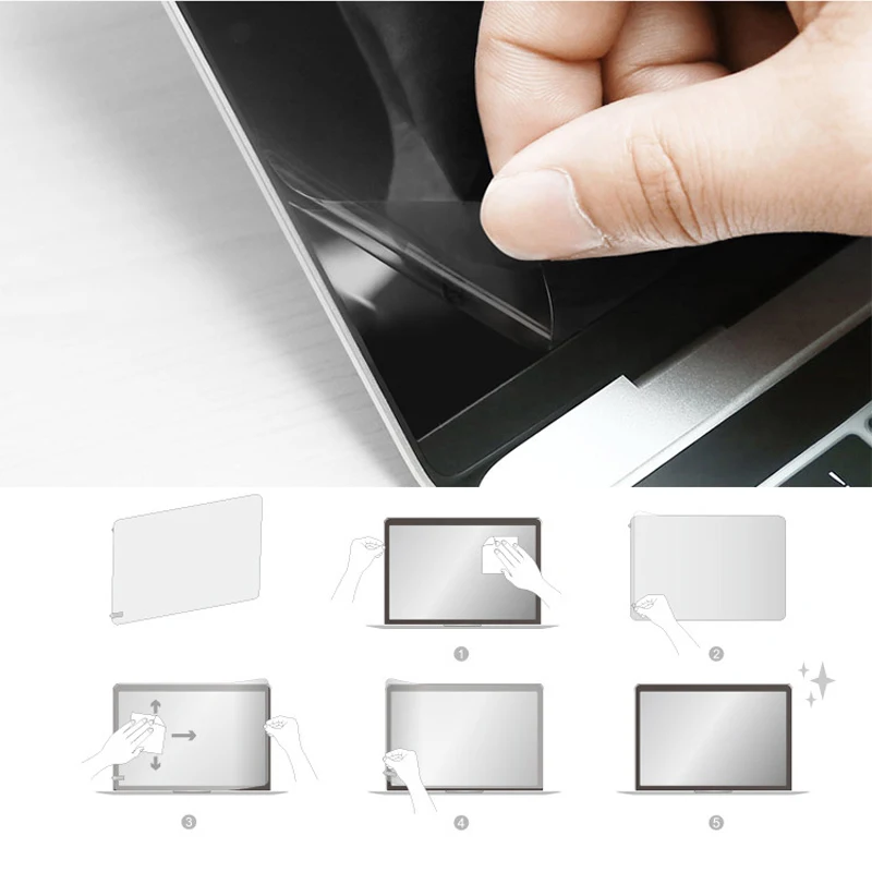 Glossy screen protector For Apple Macbook Air Retina Pro 13" 15" 16 A1932 A2289 A2179 A2251 A2141 Plastic HD Screen Film Sticker