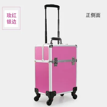 

Large size Professional makeup box Luggage High quality Multifunction Cosmetic Cases hairdressing beauty Large capacity Tool box