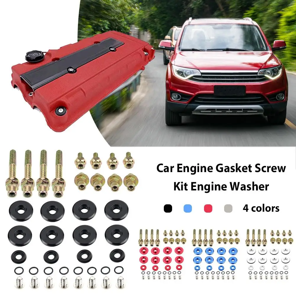

Car Modification Engine Gasket Screw Set Aluminum Alloy For Honda Civic B Series Engine Washer Car Accessories
