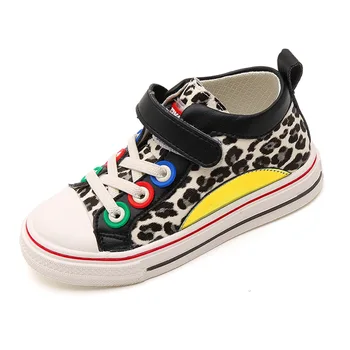 

Autumn Boys Sneakers Fashion Lepoard Print Kids Girls Shoes Children Baby Girl Canvas Shoes Soft Bottom Size 21-25 SGL013