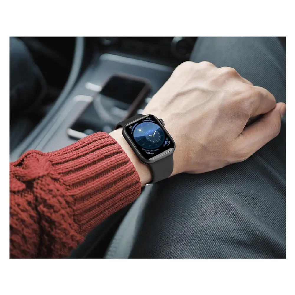 Силиконовый ремешок для Apple Watch Band 42 мм 38 44 40 Iwatch Bands браслет Series 4/3/2/1 81007|Ремешки