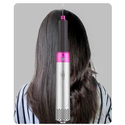 Hair Dryer Comb 5 in 1 Hot Air Brush Professional Electric Curling Iron Hair Straightener Hair Dryer Styling Tools Household