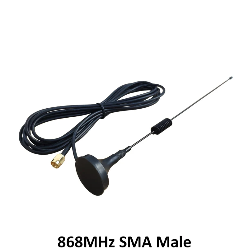 868 МГц 900-1800 МГц GSM антенна 3g 5dbi SMA Male с кабелем 300 см 868 МГц 915 МГц antena присоска антенна База Магнитные антенны