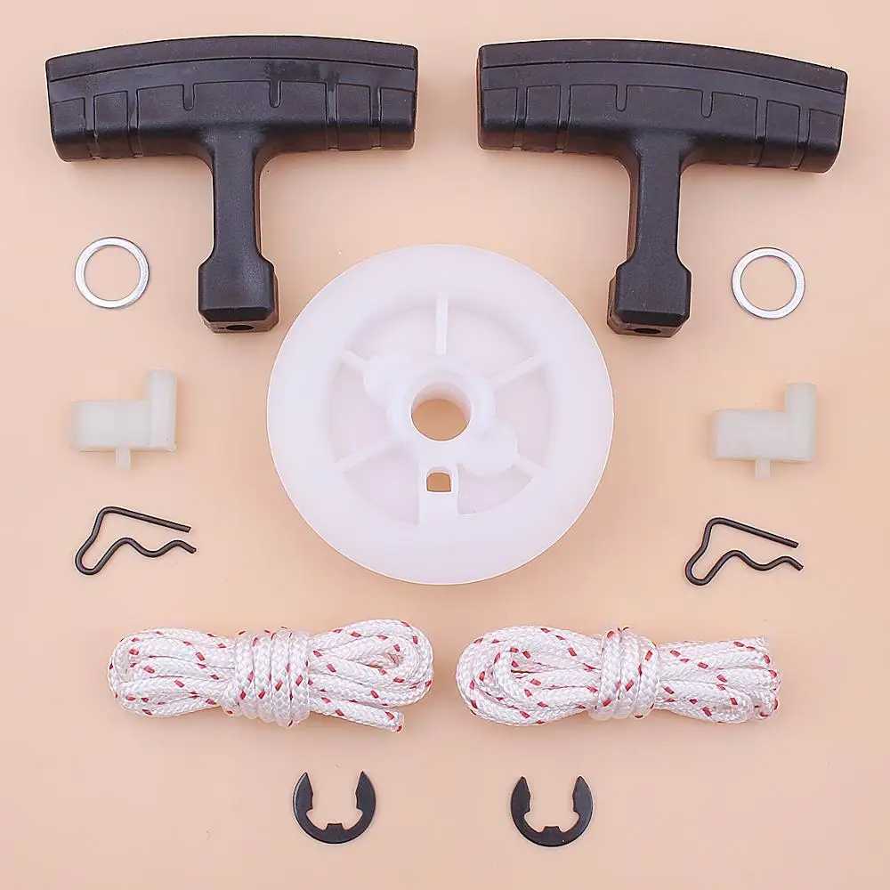 Recoil Starter Pulley Rope Handle Grip 
