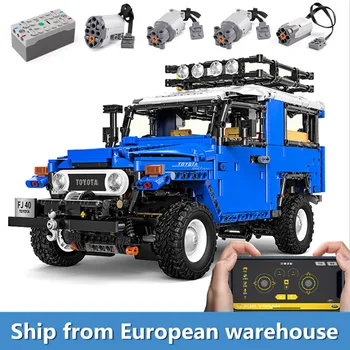 

2101PCS APP Remote Control Car Motorized Technic The J40 Crawler SUV Car Model Building Blocks Kids DIY Toys Christmas Gifts