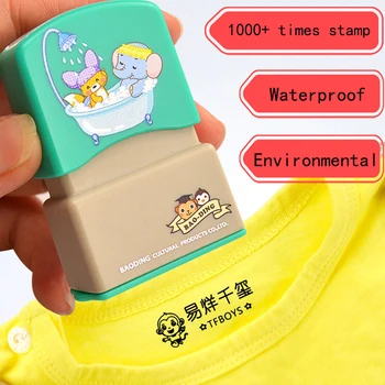 

Customized Name Stamp Paints Personal Student Child Baby Engraved Waterproof Non-fading Kindergarten Cartoon Clothing Name Seal