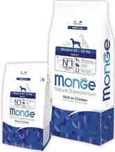 Monge Dog Medium Adult корм для взрослых собак средних пород, 12 кг Monge Dog Medium Adult корм для взрослых собак средних пород, 12 кг