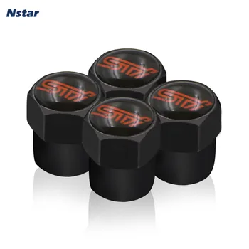 

Nstar 4pcs/lot STI Alloy Car Wheel Valve Cap Auto Styling Decoration Tire Valve For Subaru WRX STI EJ20 Final Edition S4 tS 020