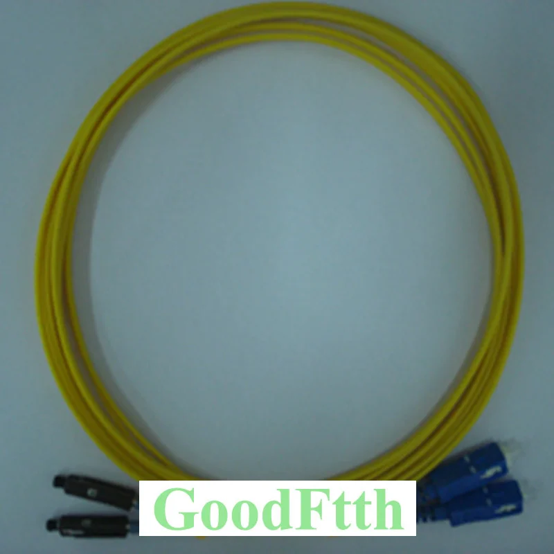 Волоконный патч-корд Перемычка MU-SC SC-MU UPC упрощенной модели, сдвоенный GoodFtth 1-15 м - изображение