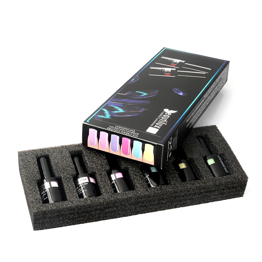 Preise Beautilux Gel Polish Kit Nagel Salon Gele Nail art Design Polnischen Lack Maniküre Anzug Weihnachten Geschenk Für Mädchen 6 teile satz