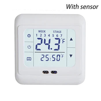 

1X Touch Screen Temperature Controller Easy Operation Heating Thermostat 0-100°C