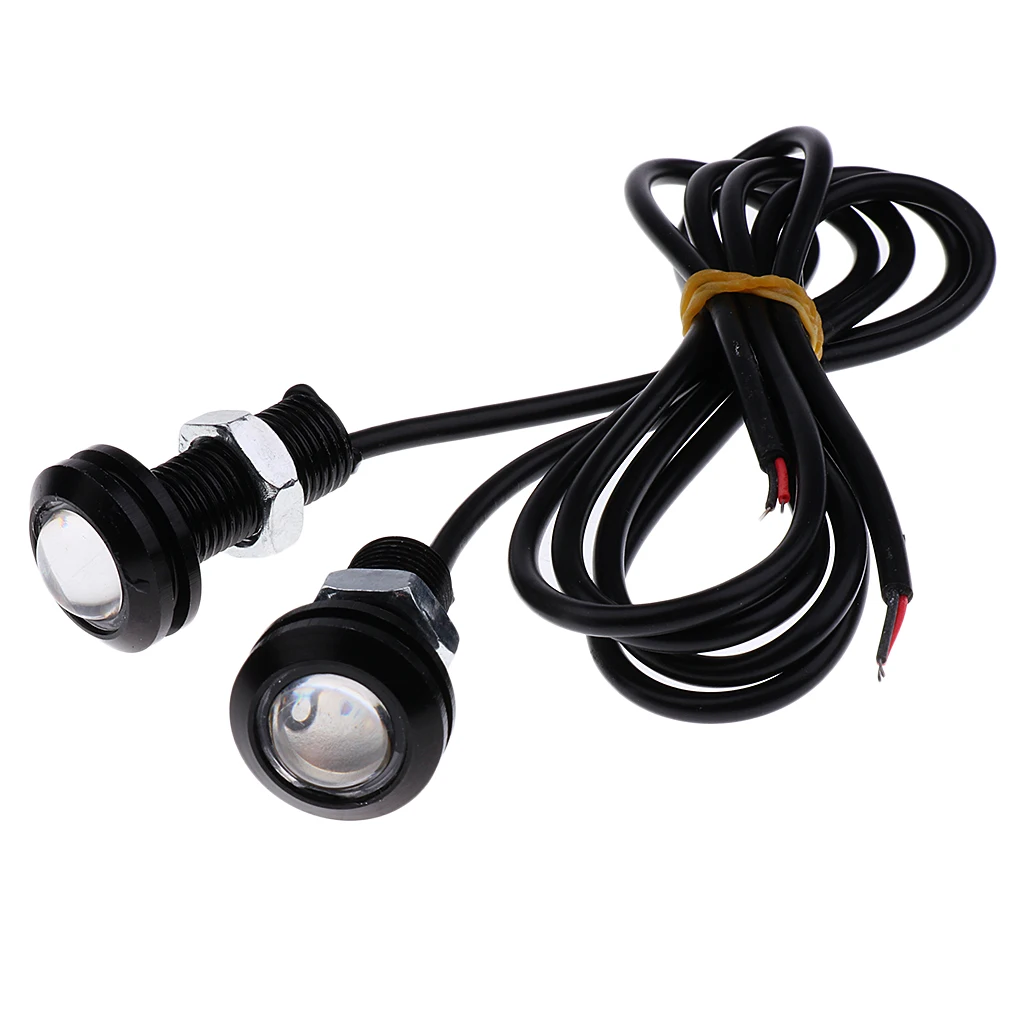 2pcs Motorcycle Light Boat Light DC 12V Daytime Running Lights DRL Eagle Eye Flashing Light Underwater Marine Fishing Nigh Light