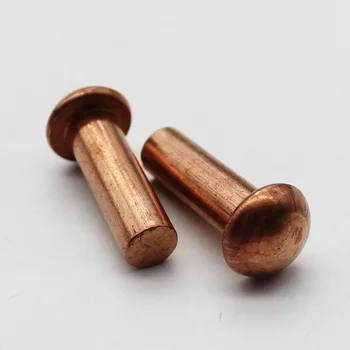 

copper rivet nut solid Button round head rivet nut insert M6X20mm 50pcs
