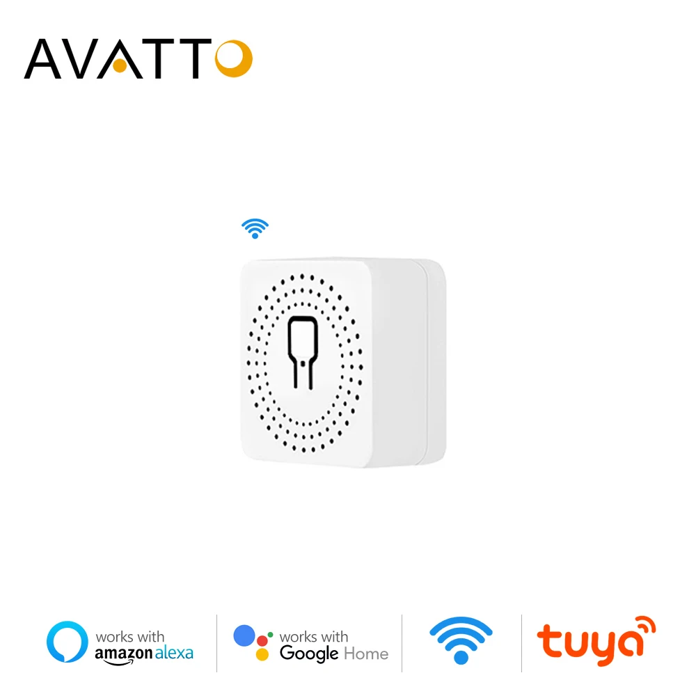 Modulo interruttore Smart Light Zigbee Wifi AVATTO, MiNi modulo di controllo a 2 vie fai-da-te, funziona con l'app Tuya Smart life, Alexa Echo Google Home.