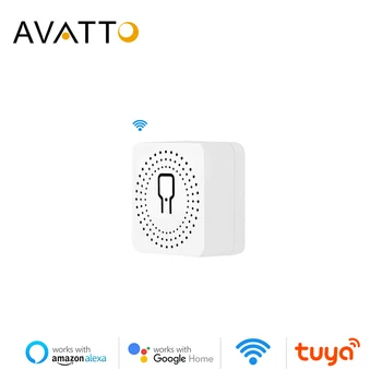 

AVATTO Wifi Smart Light Switch Module,MiNi DIY 2 Way Remote Control Module,work with Tuya Smart life APP,Alexa Echo Google Home.