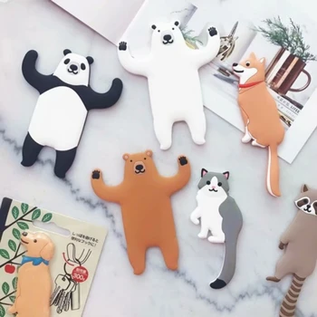 

2020 Cartoon hook strong sticky adhesive wall hanging load-bearing kitchen bathroom free of holes without traces of sticky hooks