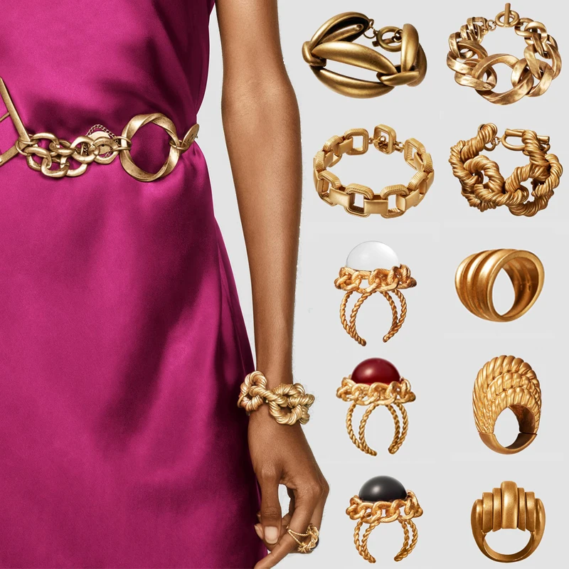 Новинка ZA, золотой цвет, браслет для женщин, винтажный, для свадебной вечеринки, Boho, для девочек, подарки, очаровательные ювелирные изделия, ограниченная серия, браслет