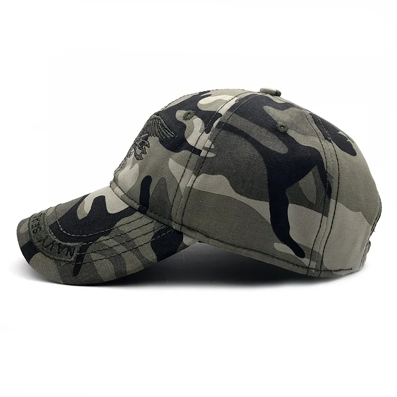 YOYOCORN Outdoor men and women camouflage baseball cap visor hat navy hat seal commando army fan tactical hat baseball cap