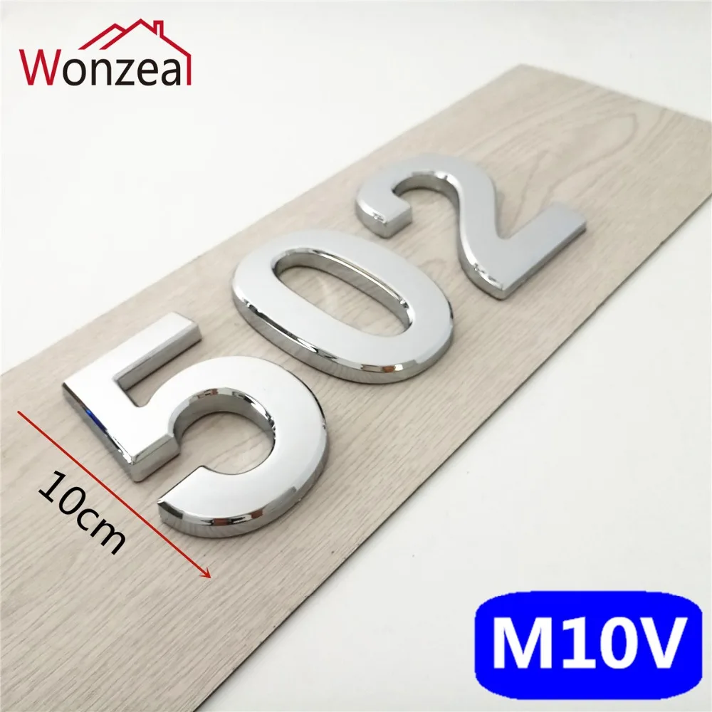 M10V亮银10cm塑料门牌=d混合502