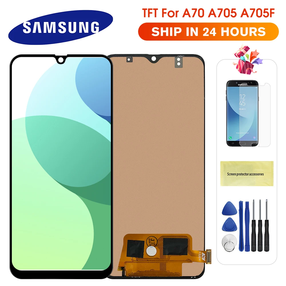 ЖК дисплей для Samsung Galaxy A70 2019 A705 A705F SM A705DS сенсорный экран дигитайзер сборка