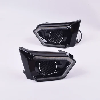 

2PCS For Nissan Altima Teana 2019 12V Car DRL Lamp LED Daytime Running Light Yellow Turn Signal Function