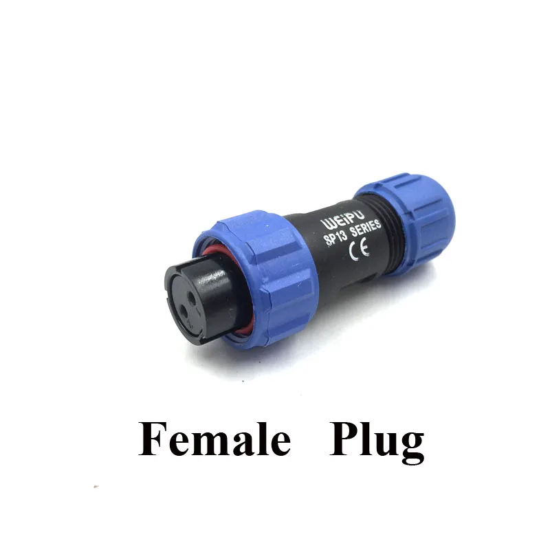 9 125V SP1310/S9IN Weipu-Socket 3A Connector Soldering SP13 4 ÷ 6,5mm IP68 Female Pin