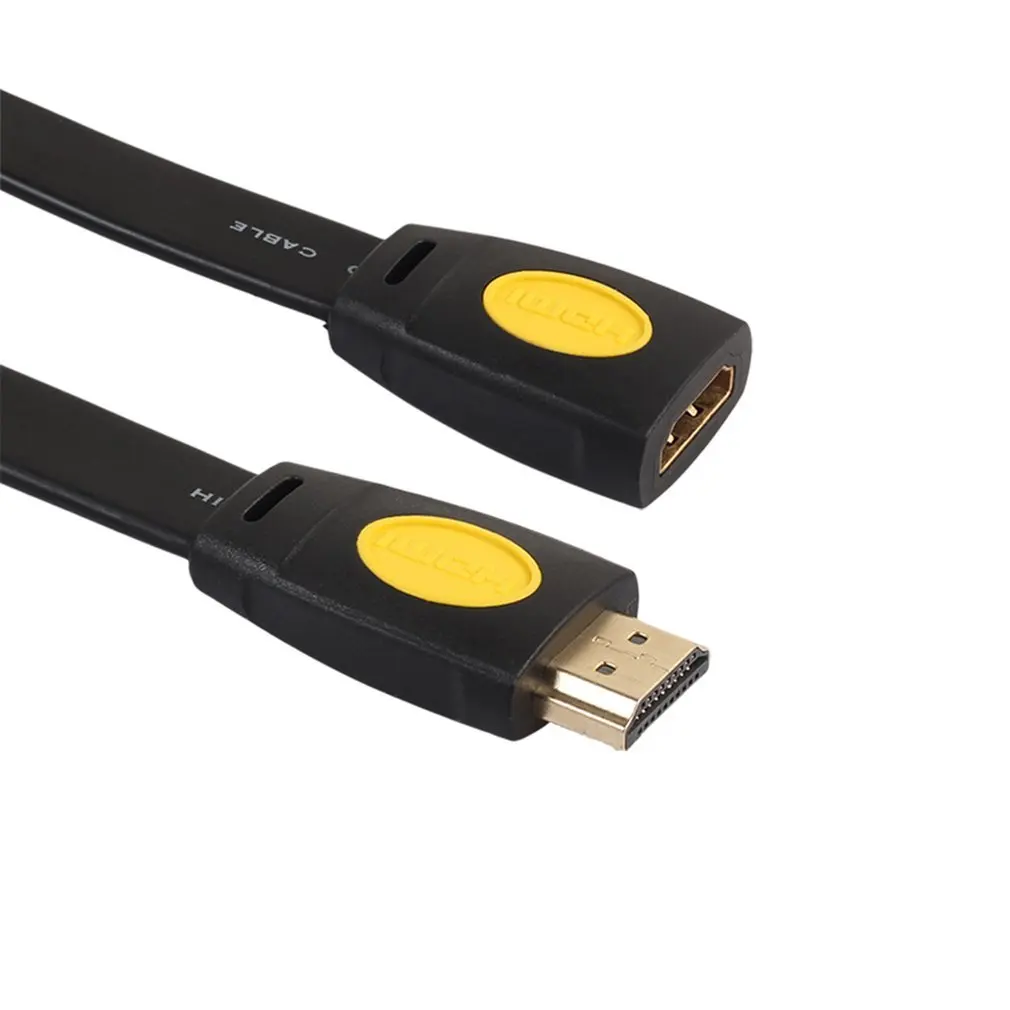 HDMI кабель-удлинитель для мужчин и женщин HDMI 4K 2,0 v Ultra HD HDMI расширенный кабель-адаптер плоский кабель для HD tv PC ноутбука