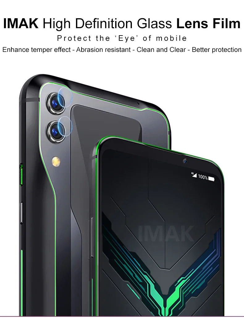 IMAK HD Защита объектива камеры для Xiaomi Black Shark Helo стекло объектива камеры для Black Shark 1 2 Pro