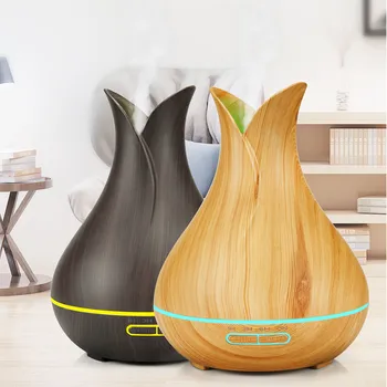 

300ml150ml Mini USB Electric Ultrasonic Air Humidifier Aroma Essential Oil Diffuser with Wood Grain 7 Lights for Home Car