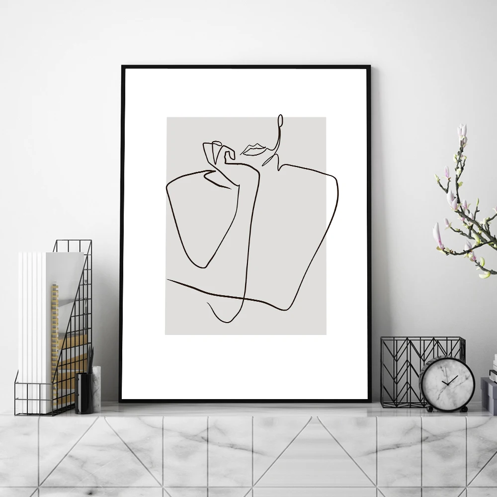 Abstract-Women-Line-Drawing-Nordic-Posters-Prints-Modern-Canvas-Painting-Wall-Art-Flower-Girl-Wall-P (8)