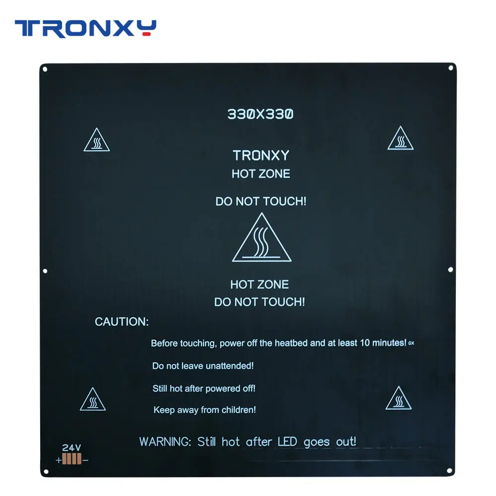 Детали для 3D принтера Tronxy 12/24 В комплект сделай сам 220*220 мм/255*255 мм/330*330 мм