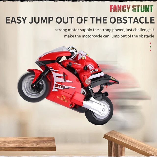 Doki Cool Mini Moto Kids Motorcycle Electric Remote Control RC Car mini Recharge 2.4Ghz Racing Motorbike Toys Boys Adults 4