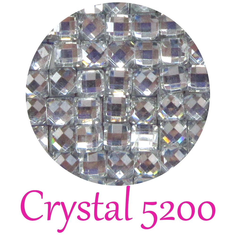 

Crystal Stone Square Drills For DIY Diamond Painting Cross Stitch Embroidery Rhinestones Colorful Mosaic Colorful Mosaic Stones