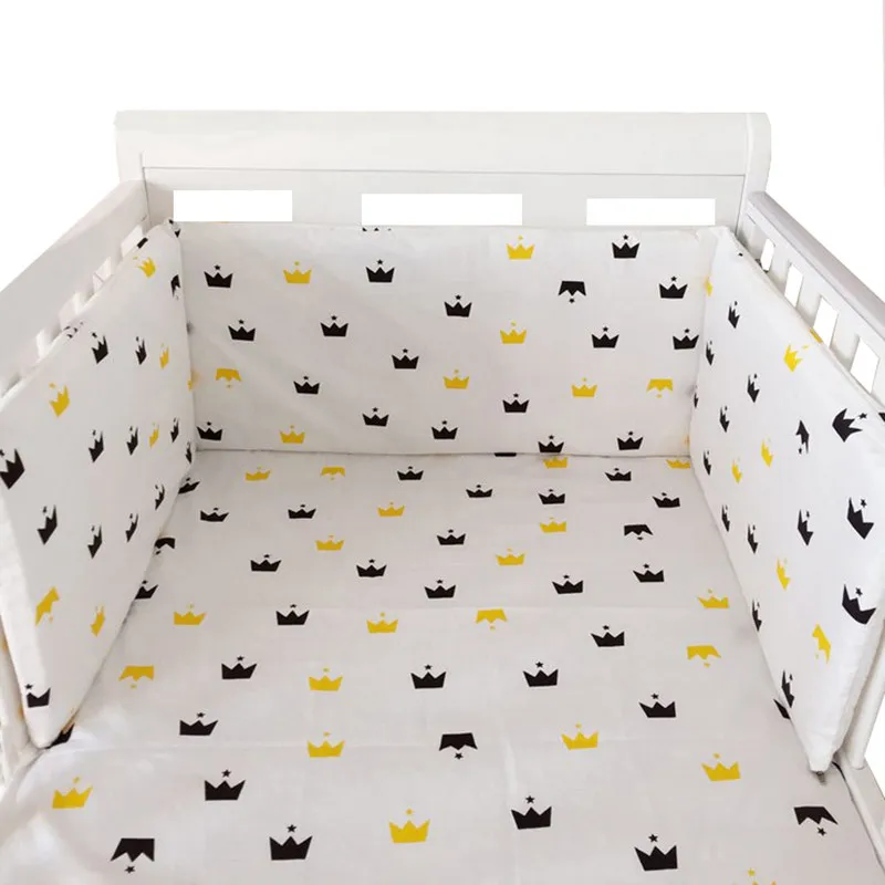 NO5 150cmX30cm 150 см* 30 см скандинавские звезды дизайн детская кровать утолщенные бамперы цельная кроватка вокруг подушки защита для кроватки подушки Декор для новорожденных комнаты - Цвет: NO5 150cmX30cm