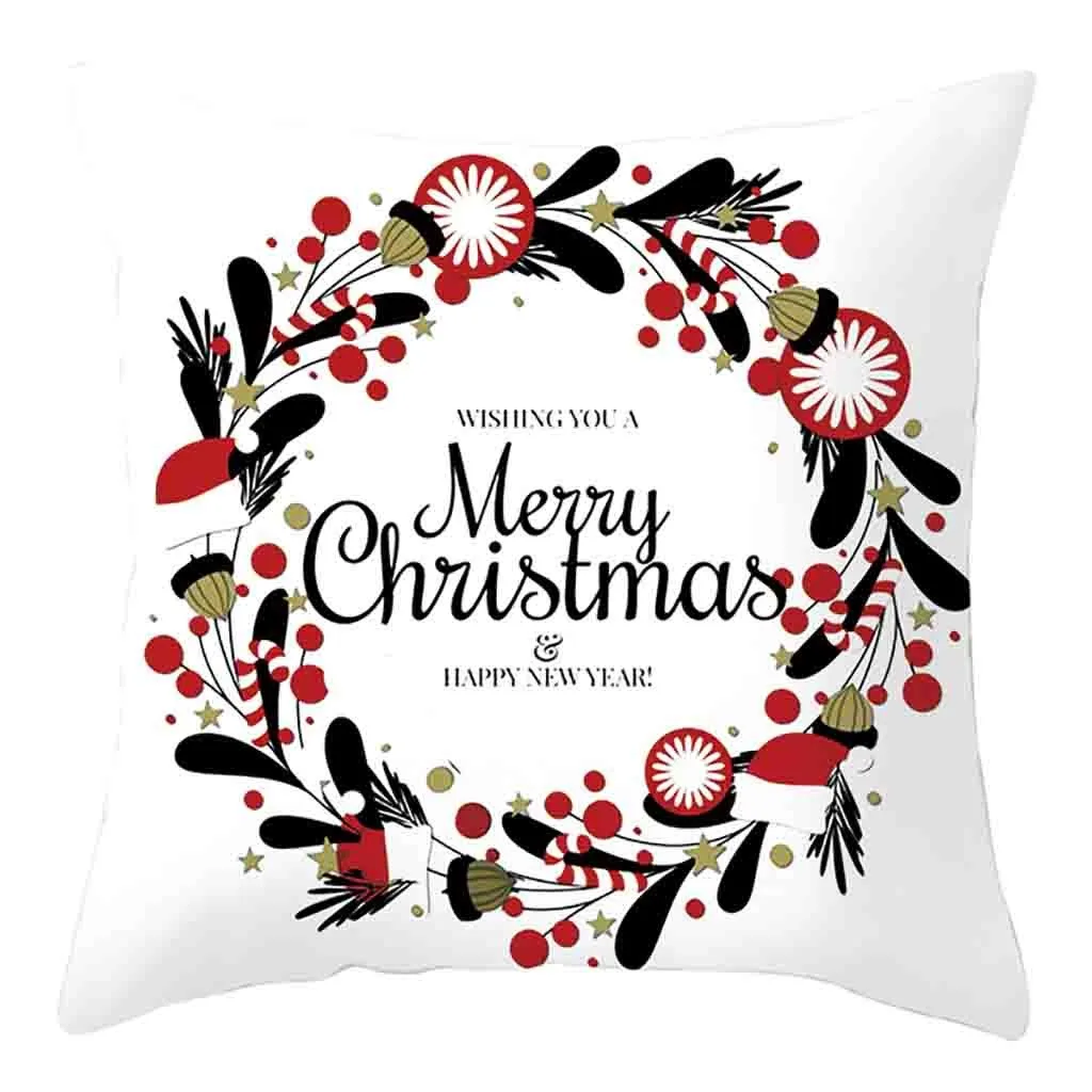 Рождественская наволочка, подушка в форме Санта-Клауса, наволочка для гостиной, дивана, автомобиля, украшение для рождественской вечеринки, Kussenhoes
