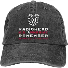 Radiohead логотип унисекс мягкие кепки Casquette Винтаж Регулируемая шляпа водителя грузовика черный