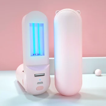 

D2 Disinfection Lamp Wand Power Bank UV Portable Sterilization Light Stick LED Sterilizing Disinfection Protection