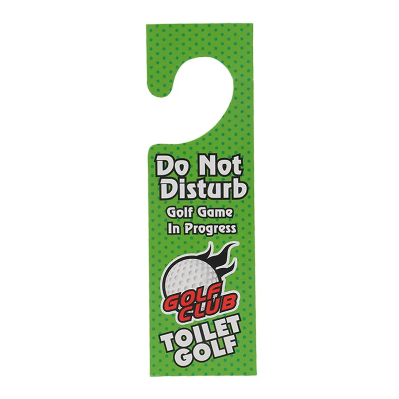 

Funny Toilet Bathroom Golf Time Mini Game Play Putter Novelty Gag Gift Mat Set