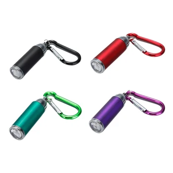 

Mini LED Flashlight Torch Light Keychain Portable-BLACK