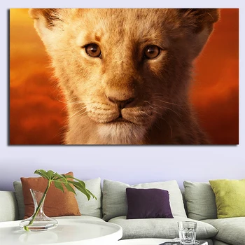 

Famous Lion King Cartoon Canvas Paintings Modern Art Posters and Prints Cuadros Wall Art Picture for Living Room Home Decoration